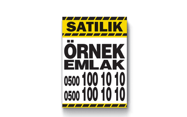 Emlak Afişi - Resim 1
